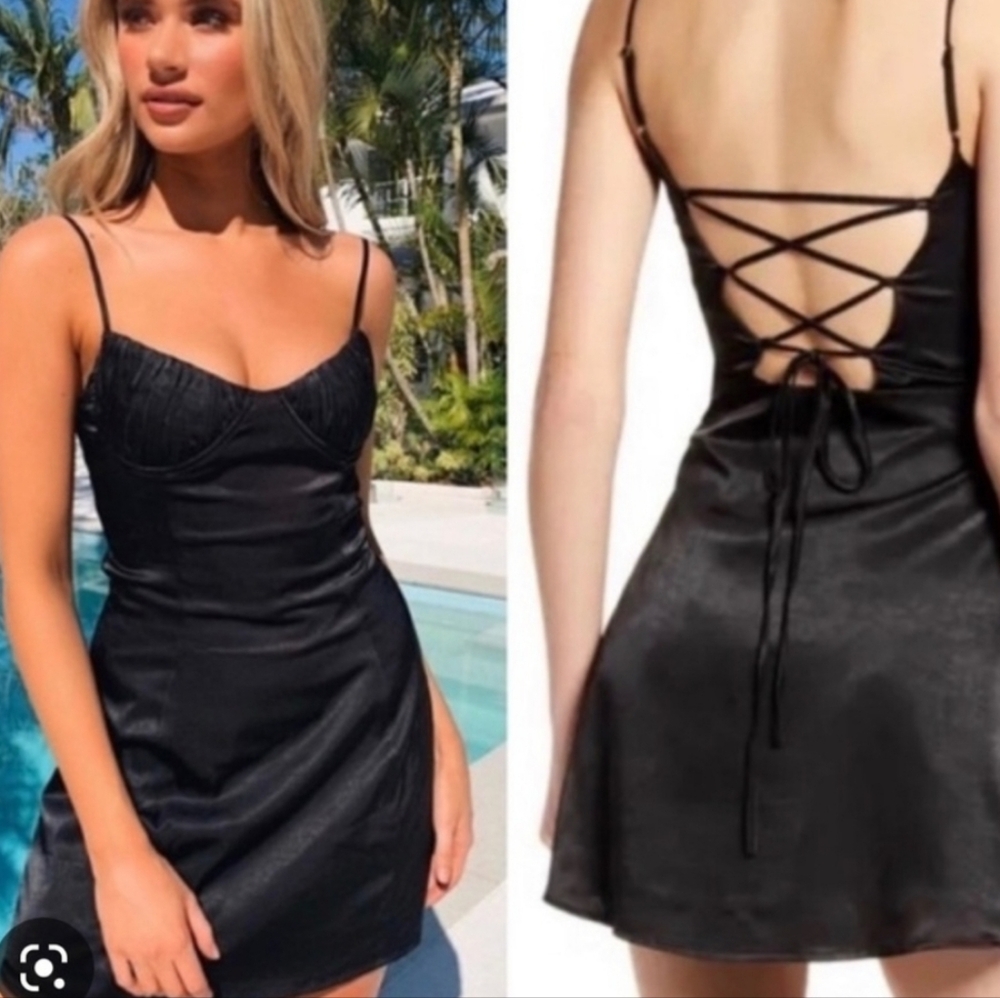 Tiger Mist Black Mini Dress XS